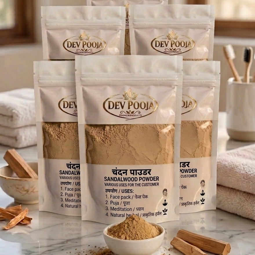 Sandalwood Powder 100% Pure By Dev Pooja