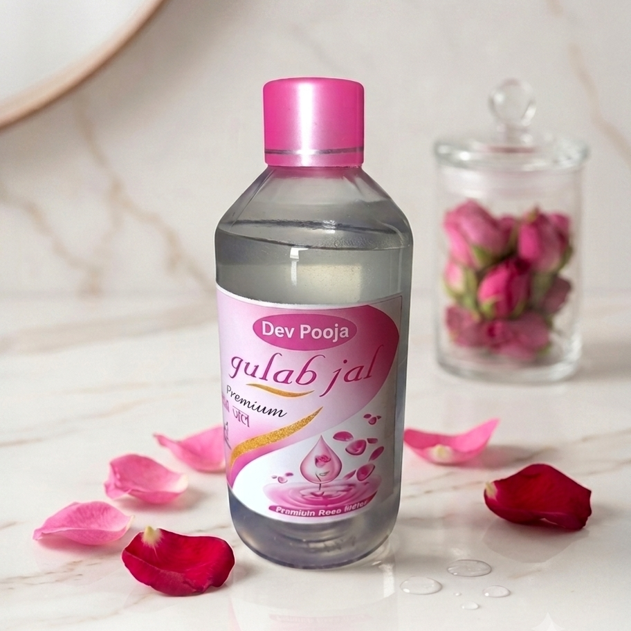 Rose Water 100% Pure By Dev Pooja